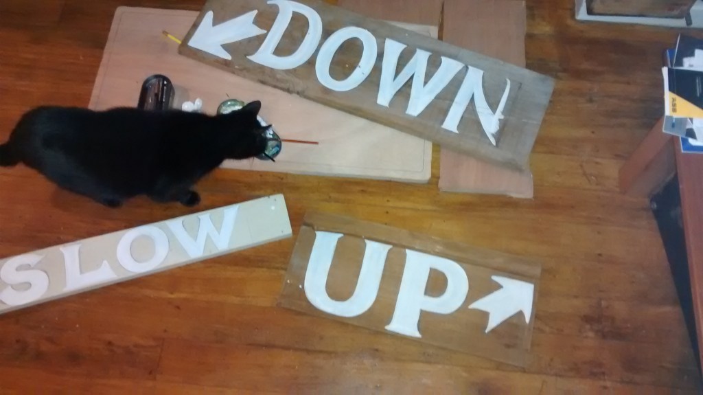 Hand painted signwriting